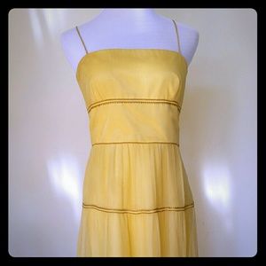 Laundry yellow 4 tier gorgeous dress by Shelli Seg